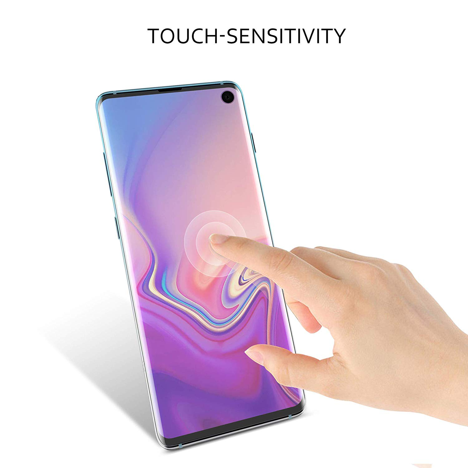 Galaxy S10e Full Coverage TPU Flexible Screen Protector - Case Friendly + Working Fingerprint